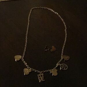 Necklace and earrings